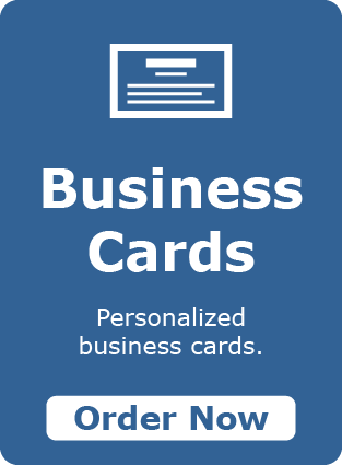 Order Personalized Business Cards.